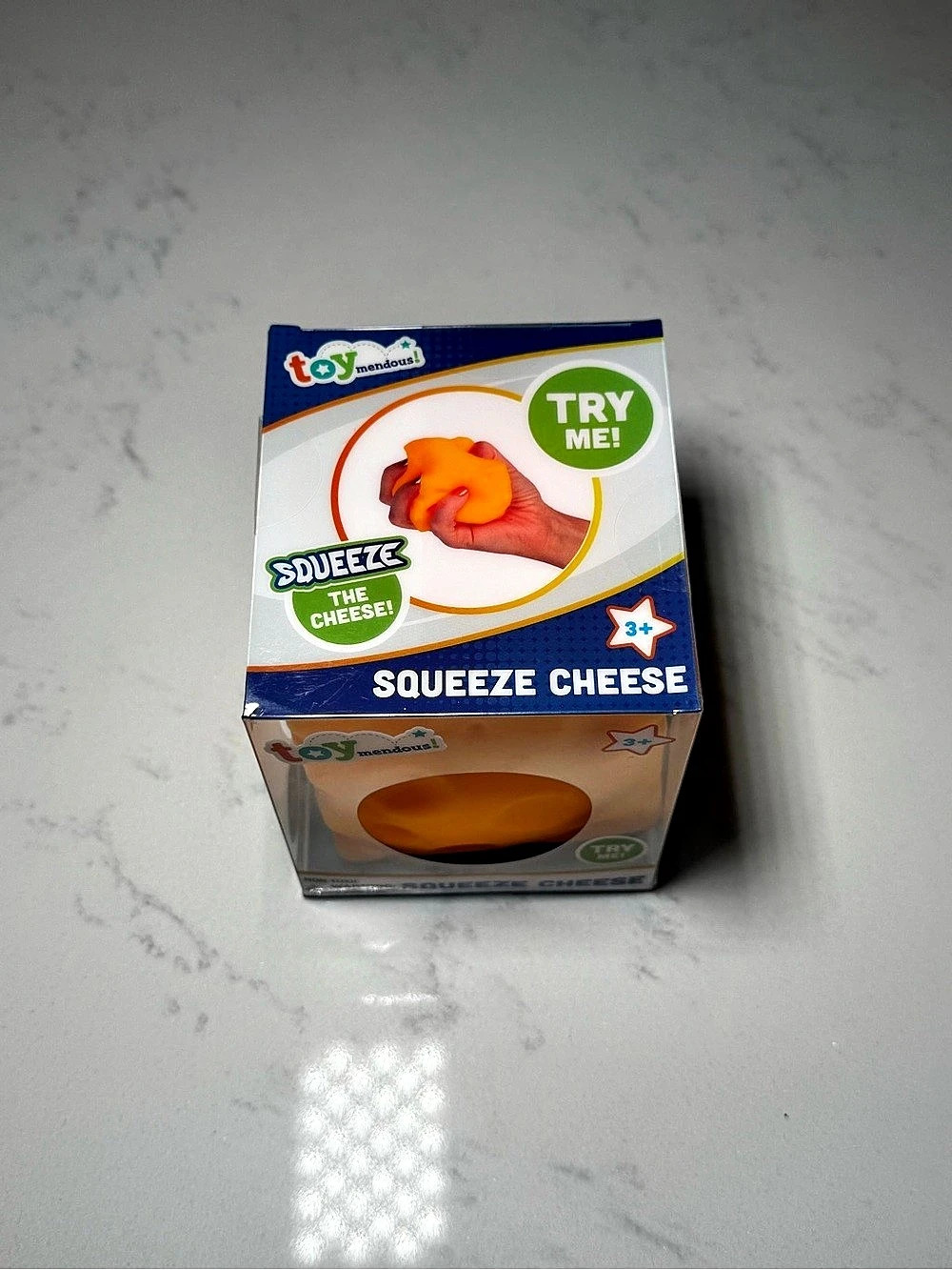 Toymendous Squeeze Cheese Squishy Stress Toy Sensory Fidget Toy New in Box